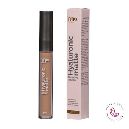 CORRETIVO LÍQUIDO HYALURONIC MATTE COR 3 - NINA MAKEUP