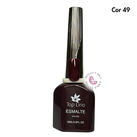 Esmalte em Gel Top Lirio Coleção Brown Cor 49 18ml