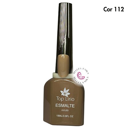Esmalte em Gel Top Lirio Coleção Brown Cor 112 18ml