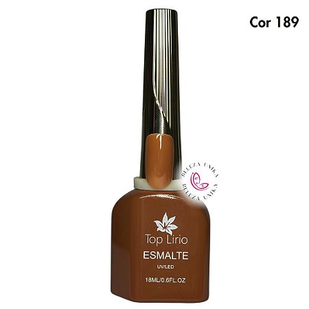Esmalte em Gel Top Lirio Coleção Brown Cor 189 18ml