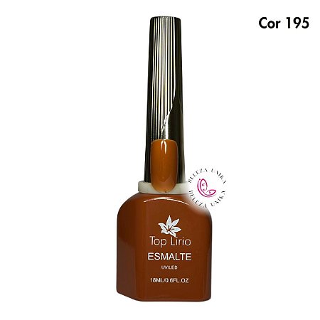 Esmalte em Gel Top Lirio Coleção Brown Cor 195 18ml