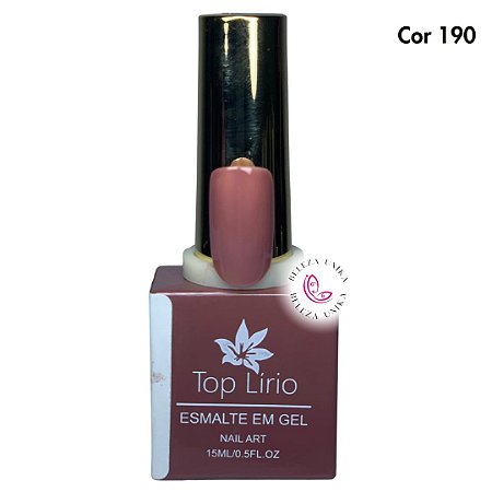 Esmalte em Gel Top Lirio Coleção Ouro Cor 190 15 ml