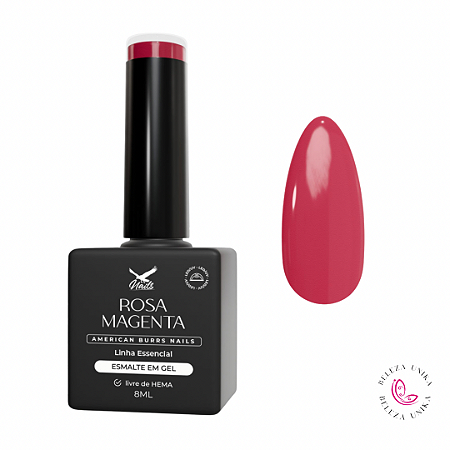 Esmalte em Gel Rosa Magenta Linha Essencial 8ml – American Burrs Nails