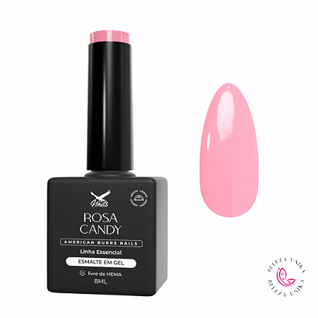Esmalte em Gel Rosa Candy Linha Essencial 8ml – American Burrs Nails