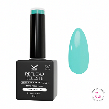 Esmalte em Gel Reflexo Celeste Linha Pastel Neon 8ml – American Burrs Nails