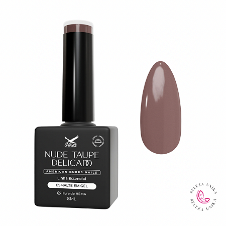 Esmalte em Gel Nude Taupe Delicado Linha Essencial 8ml – American Burrs Nails