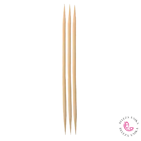 Palito Ponta Dupla 3 unidades 17 cm - Zalike