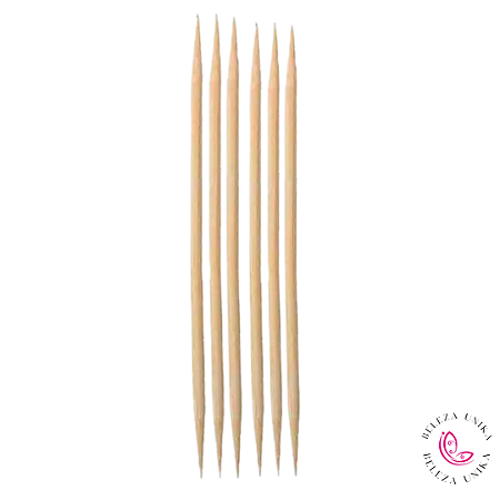 Palito Ponta Dupla 6 unidades 17 cm - Zalike