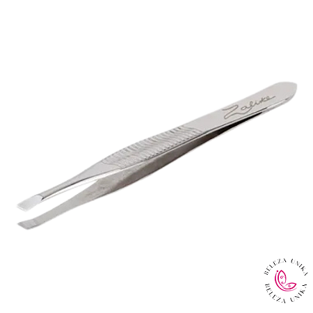 Pinça Reta Ref 8202 prata  - Zalike