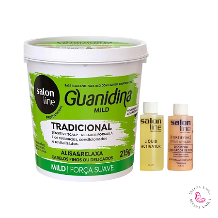 Alisa E Relaxa Guanidina Tradicional Mild ( Força Suave ) 215gr Salon Line