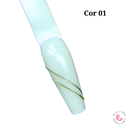 Fitilho para decoração Coleção Glitter Cor 01