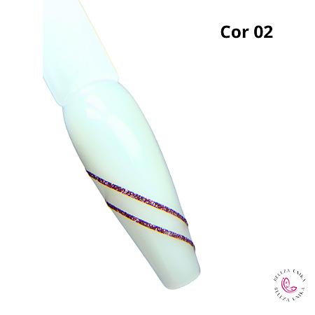 Fitilho para decoração Coleção Glitter Cor 02