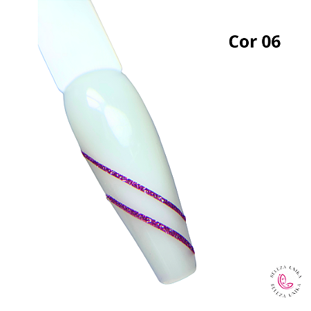 Fitilho para decoração Coleção Glitter Cor 06