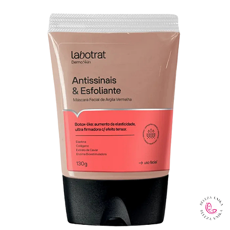 Labotrat Máscara Argila Vermelha Antissinais e Esfoliante