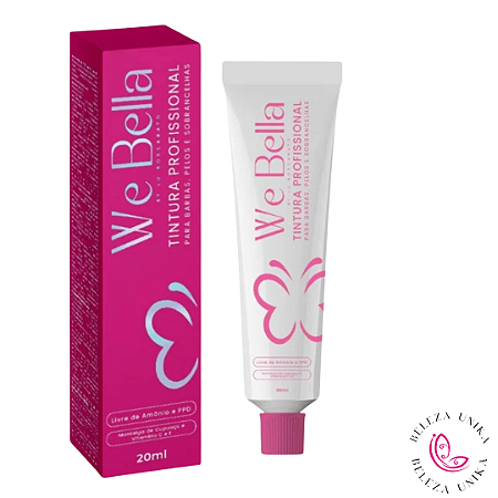 Tintura para Sobrancelhas We Bella 20ml Preto Azulado