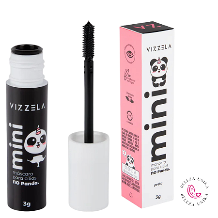 Mini Máscara Para Cílios No Panda Preta 3g Vizzela