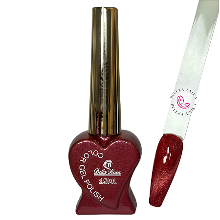 Esmalte em Gel Cat`s Magnetico 15ml Cor 05 - Bella Rosa