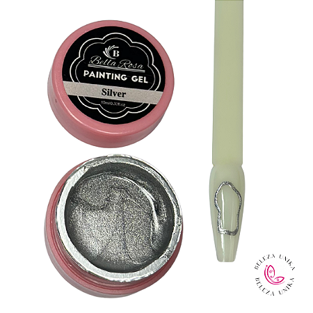 Painting Gel Silver 10ml - Bella Rosa