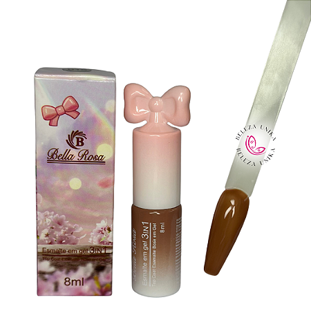 Esmalte em Gel 3 em 1 Bella Rosa 8ml cor 15