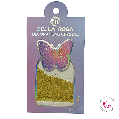Micro Caviar Cor Dourado  - Bella Rosa