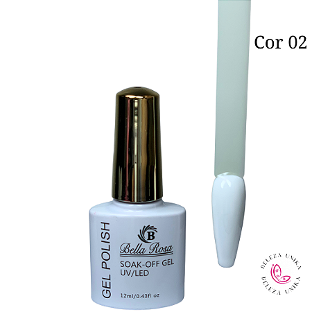 Esmalte em Gel Bella Rosa Polish 12ml Cor 02