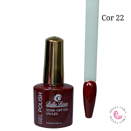 Esmalte em Gel Bella Rosa Polish 12ml Cor 22