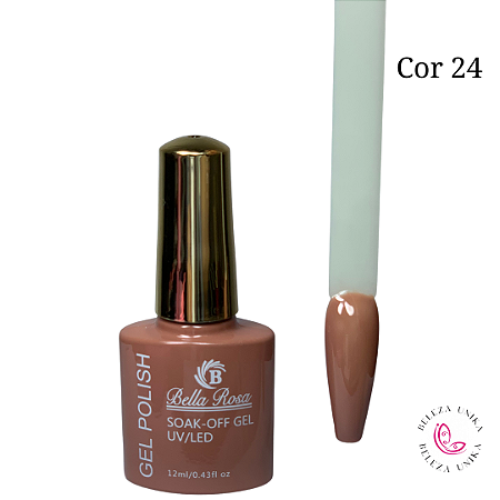 Esmalte em Gel Bella Rosa Polish 12ml Cor 24