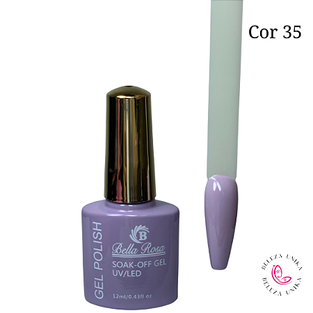 Esmalte em Gel Bella Rosa Polish 12ml Cor 35