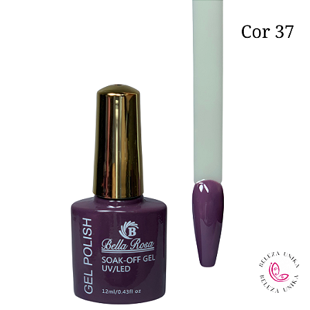 Esmalte em Gel Bella Rosa Polish 12ml Cor 37