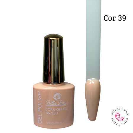 Esmalte em Gel Bella Rosa Polish 12ml Cor 39
