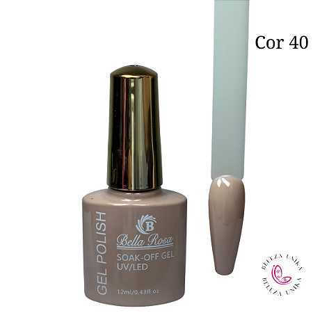 Esmalte em Gel Bella Rosa Polish 12ml Cor 40