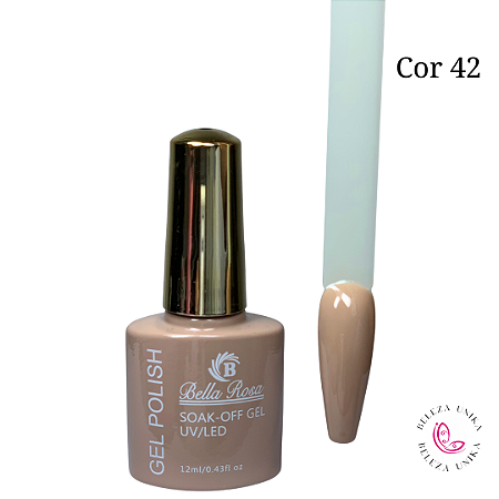 Esmalte em Gel Bella Rosa Polish 12ml Cor 42
