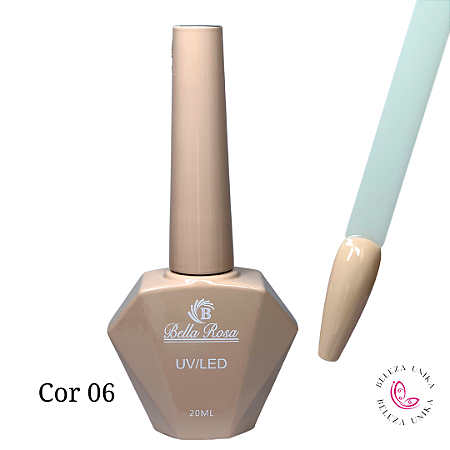 Esmalte em Gel Bella Rosa 20ml Coleção Elegância Cor 06