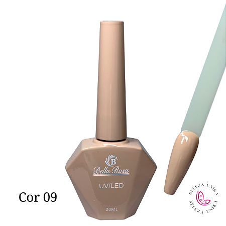 Esmalte em Gel Bella Rosa 20ml Coleção Elegância Cor 09