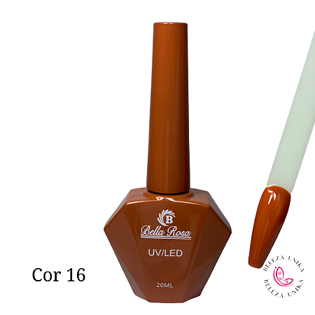 Esmalte em Gel Bella Rosa 20ml Coleção Elegância Cor 16