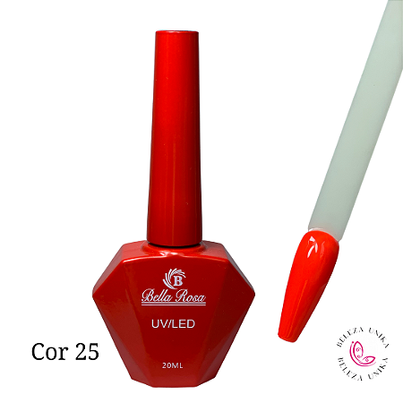 Esmalte em Gel Bella Rosa 20ml Coleção Elegância Cor 25
