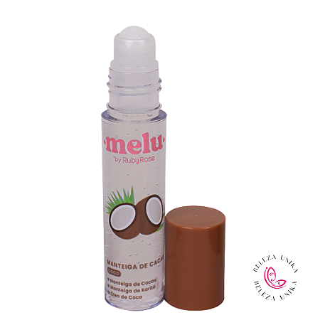 Brilho Labial Roll On Manteiga De Cacau E Coco