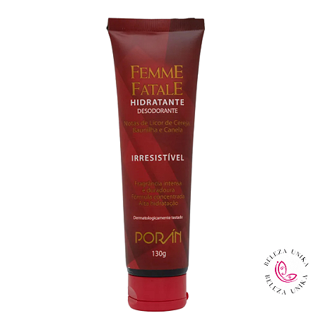 Hidratante Desodorante Femme Fatale Irresistível Porán 130g
