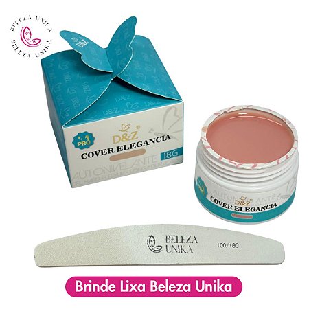 Gel D&Z Borboleta 18gr Cover Elegancia Autonivelante
