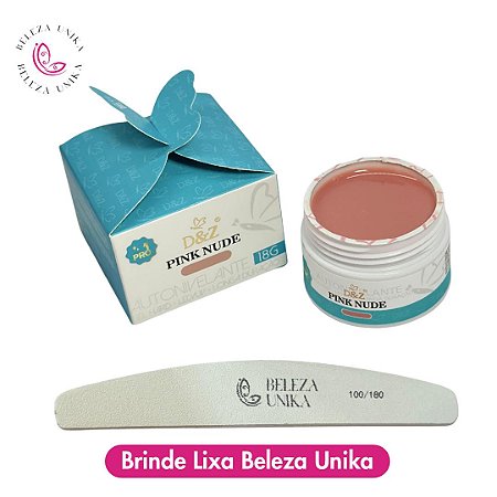 Gel D&Z Borboleta 18gr Pink Nude Autonivelante
