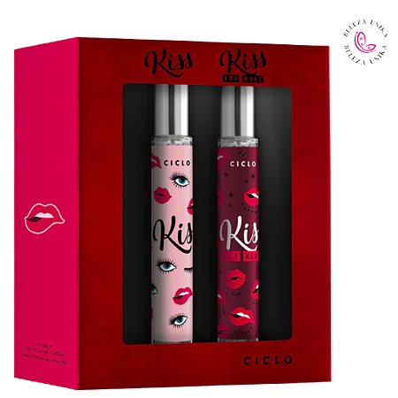 Estojo Kiss e Kiss You More (Deo Colônia Kiss 30ml + Deo Colônia Kiss You More 30ml)