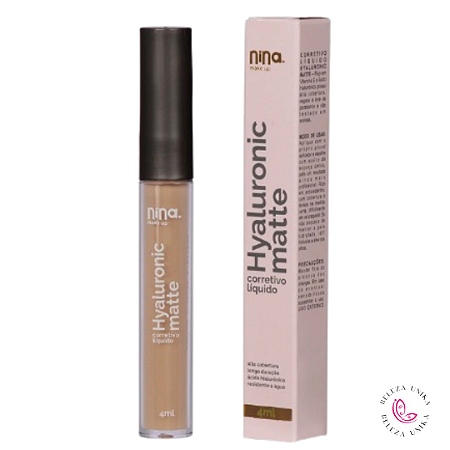 CORRETIVO LÍQUIDO HYALURONIC MATTE COR 0.5 - NINA MAKEUP