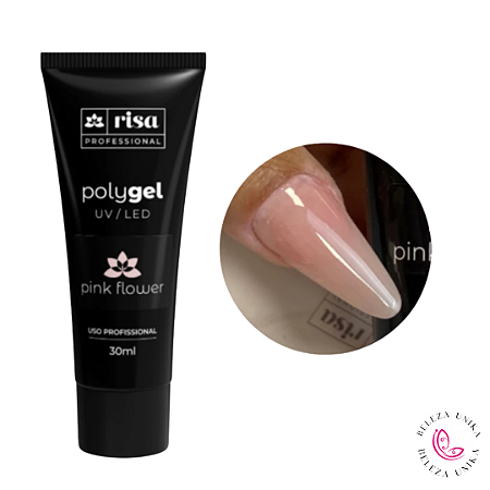 PolyGel Risa Cor  Pink Flower 30ml