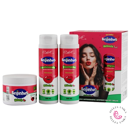 Kit Capilar 3 itens Beijinhos Melancia Belkit