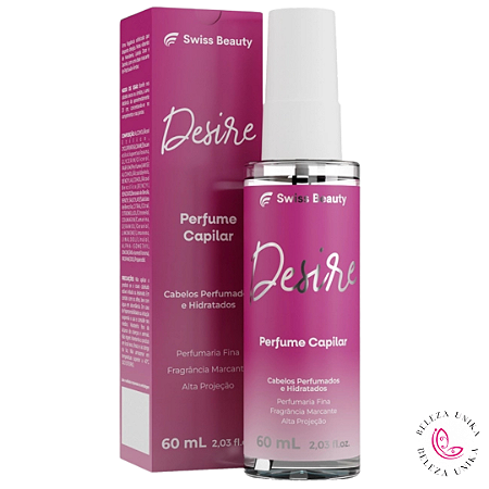 Perfume Capilar Desiré 60ml Swiss Beauty