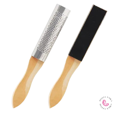 Lixa De Madeira Com Ralo Para Pés (ralixa) Zalike