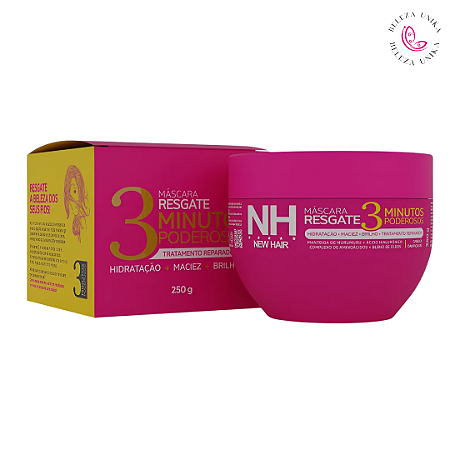 Mascara Resgate 3 Minutos Poderosos 250g New Hair