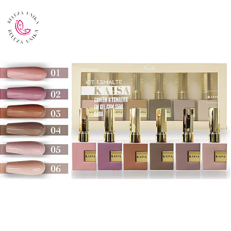 Esmalte em Gel Kaisa Tons Nudes