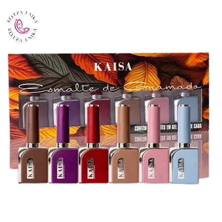 Esmalte em Gel Kaisa Kit 6 cores