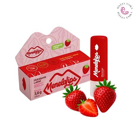Hidratante Labial de Morango MenelaLips